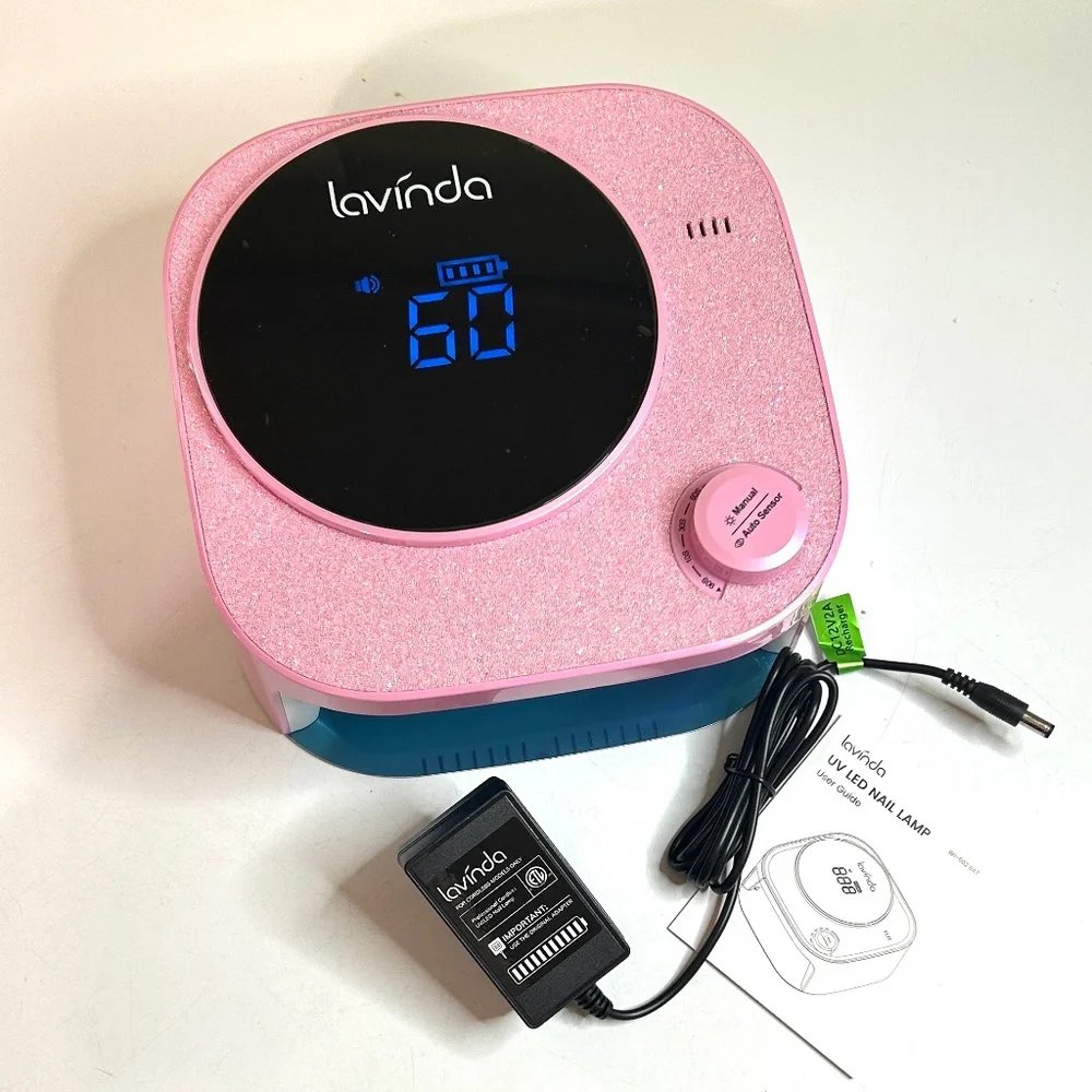 Lavinda UV LED Pink Rechargeable Cordless Professional Nail Light